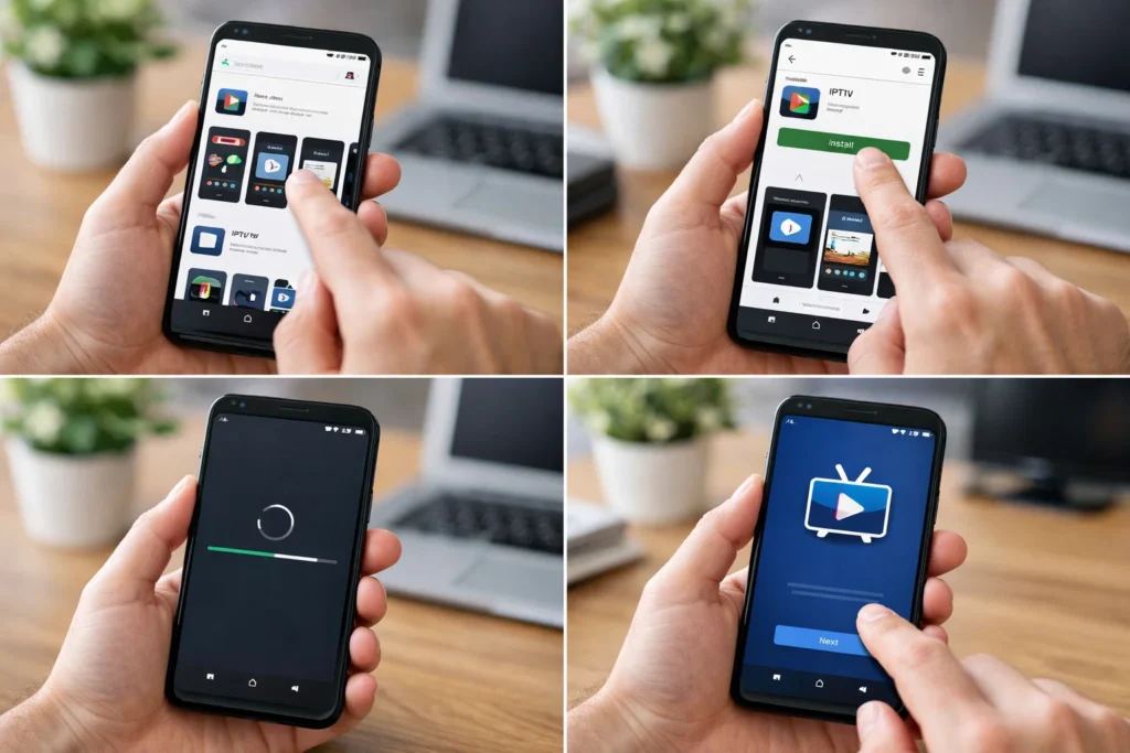 IPTV App Android Installation Schritt für Schritt auf Smartphone erklärt