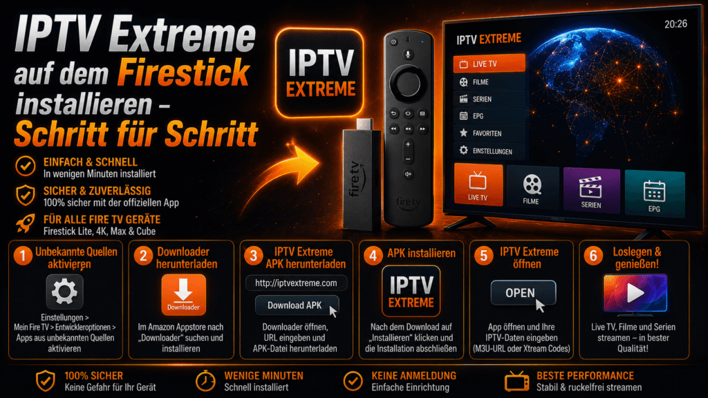 IPTV Extreme auf dem Firestick installieren
