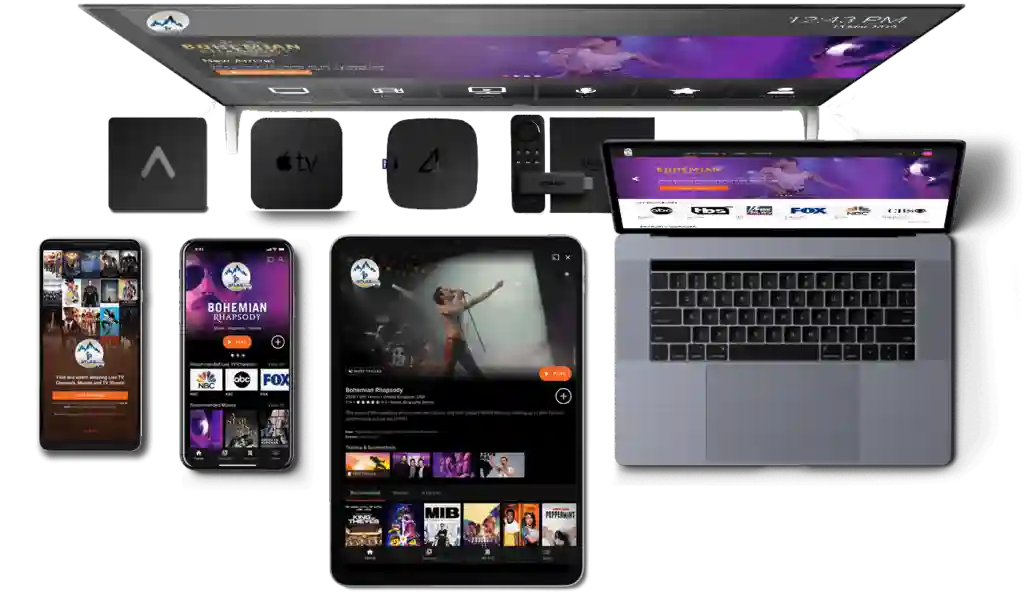 Hakuna IPTV kompatible Geräte wie Smart TV und Fire TV