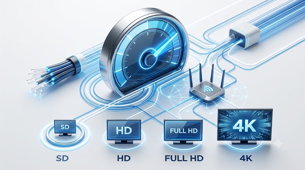 Was ist IPTV? Übersicht der empfohlenen Internetgeschwindigkeit für HD-, Full-HD- und 4K-IPTV