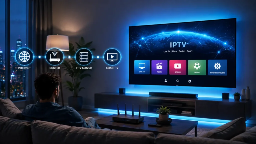 Wie funktioniert IPTV auf einem Smart TV mit Internetverbindung